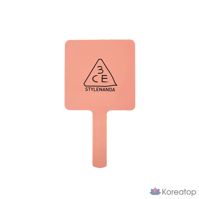 Квадратное ручное зеркало 3CE Mood Recipe, розово-бежевый, 1 шт.