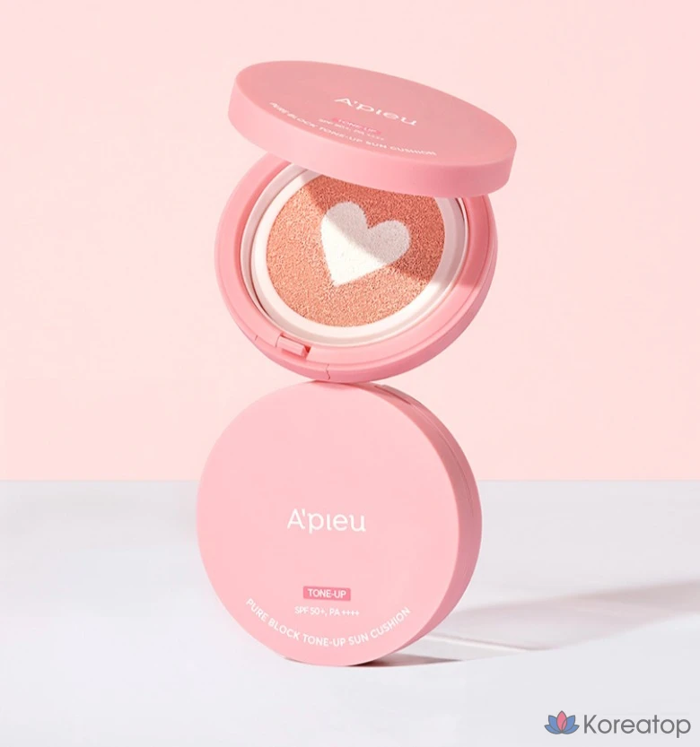 Солнцезащитный кушон A'Pieu Pure Block Tone-Up Sun Cushion SPF50+ PA++++, 11 г, 1 шт.