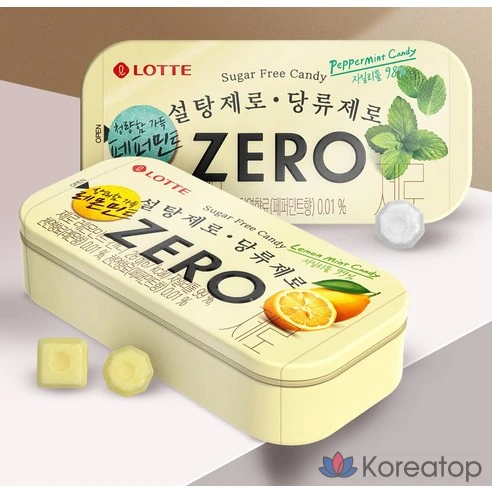 Конфеты Lotte Zero со вкусом лимона и мяты