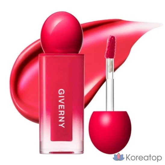 Тинт для губ Giverny Dewy Lip Glaze Tint, оттенок 09 Rosy Cherry, 4.3 г, 1 шт.