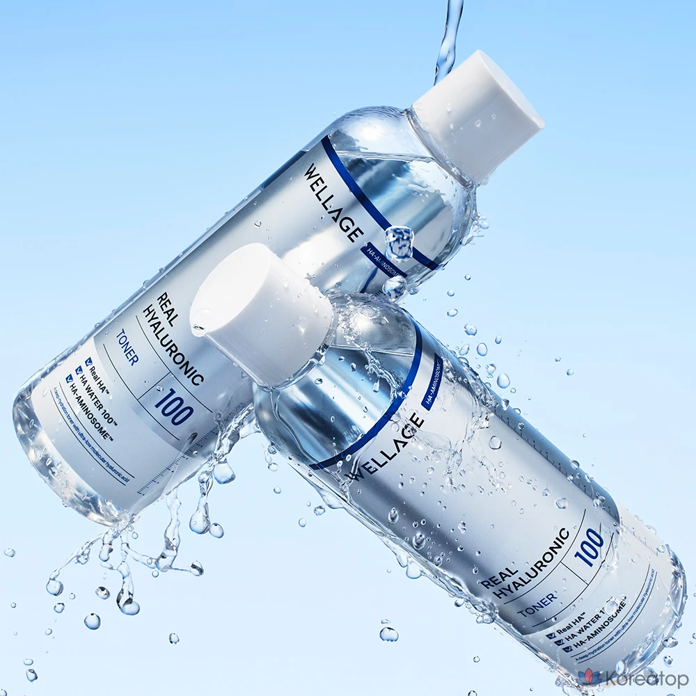 Тонер WELLAGE Real Hyaluronic Toner, 500 мл, 1 шт., фото 4