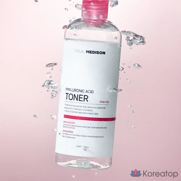 Тоник PAUL MEDISON Deep Red с гиалуроновой кислотой, 510 мл, 1 флакон.