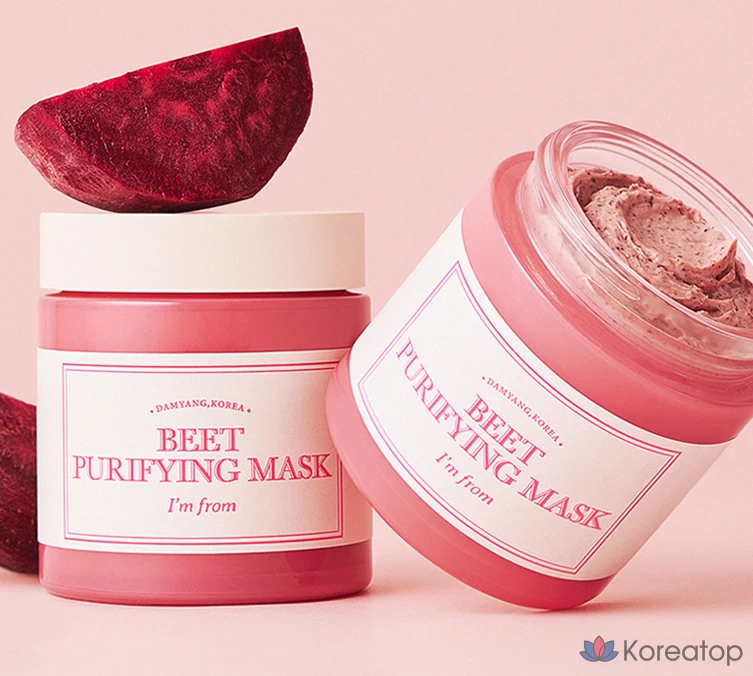 Маска для лица I'm From Beet Purifying Mask, 110 г, 6 шт., фото 4