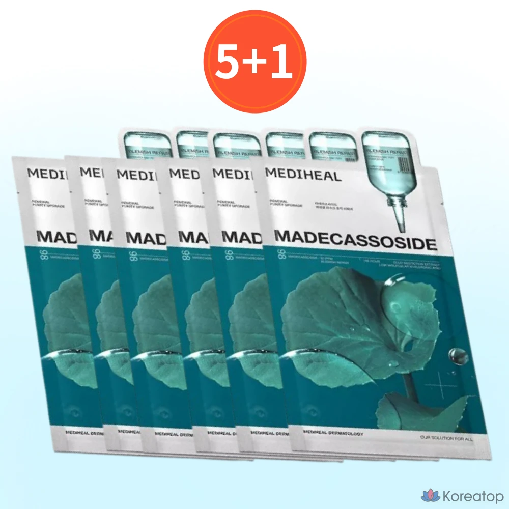 Тканевая маска для лица MEDIHEAL Madecassoside Essential Mask, 6 шт.