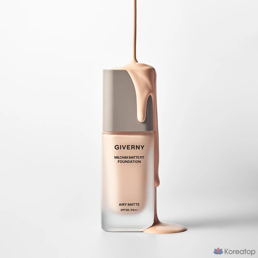 Тональный крем Giverny Milchak Matt Fit Foundation, оттенок 17 Porcelain, 30 мл, 1 шт., фото 4