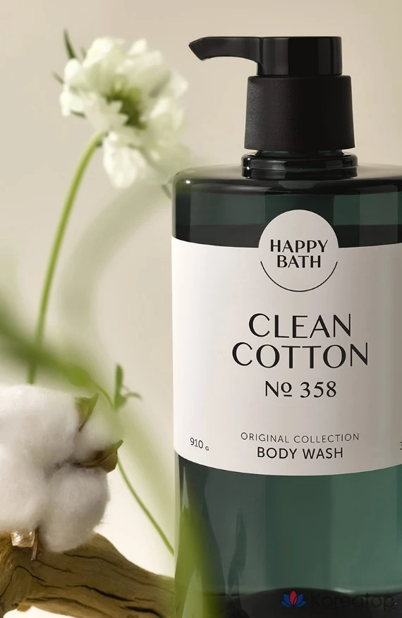 Гель для душа Happy Bath Original Collection с мягким кислым эффектом, аромат "Чистый хлопок", 910 г, 1 шт.