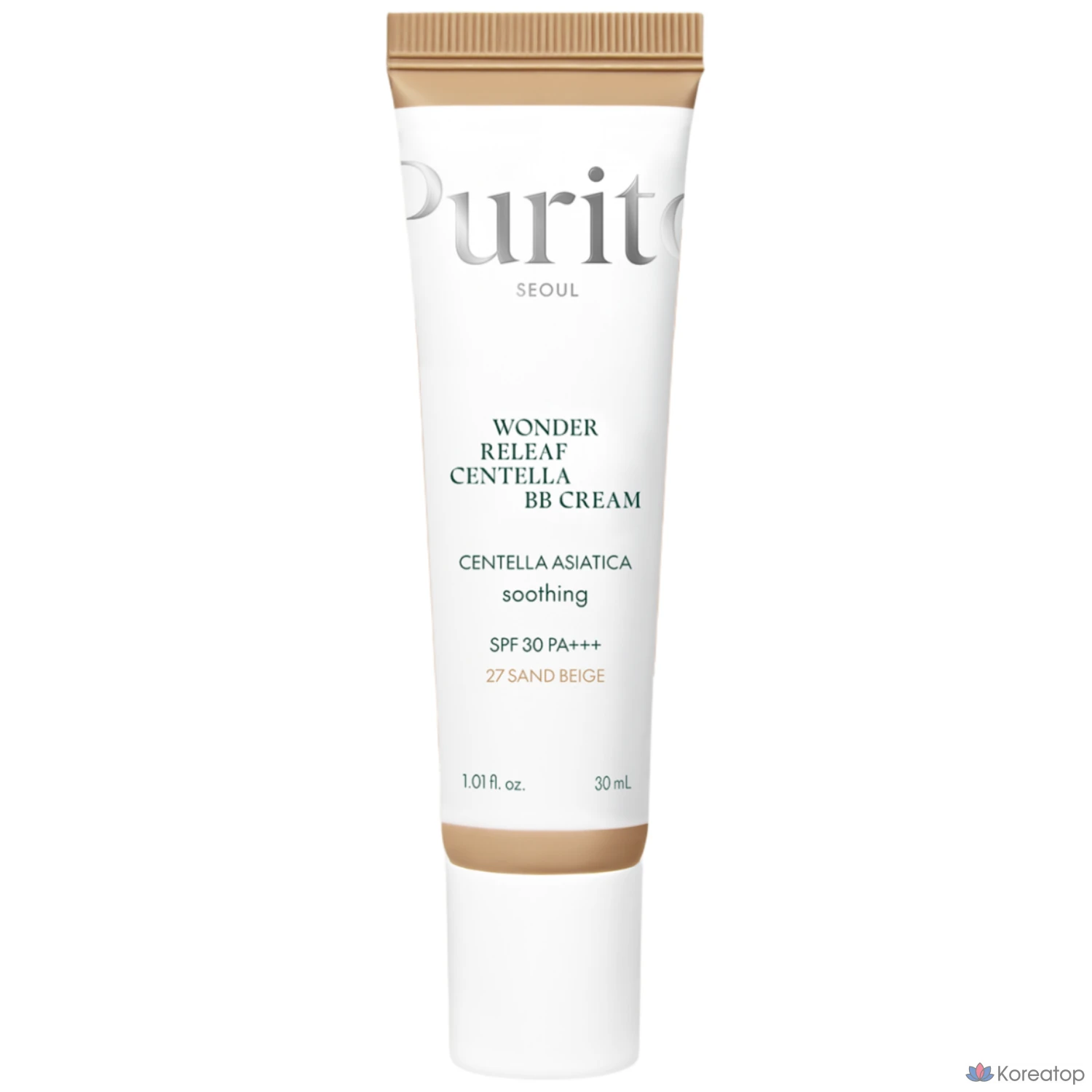 Purito Wonder Relief Centella BB крем, 1 шт., 30 мл, №27 Песочно-бежевый