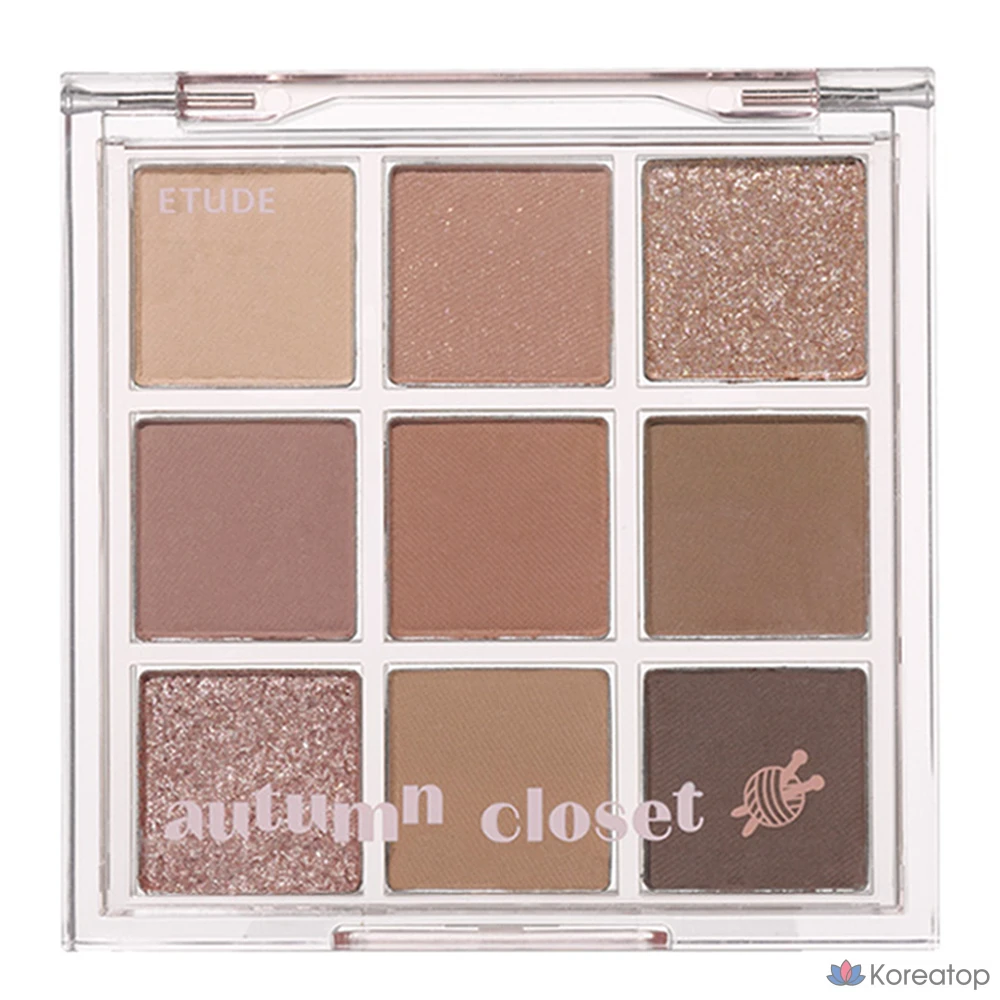 Палетка теней для век Etude House Play Color Eyes Shadow Palette 8.4g, Autumn Closet, 1 шт.