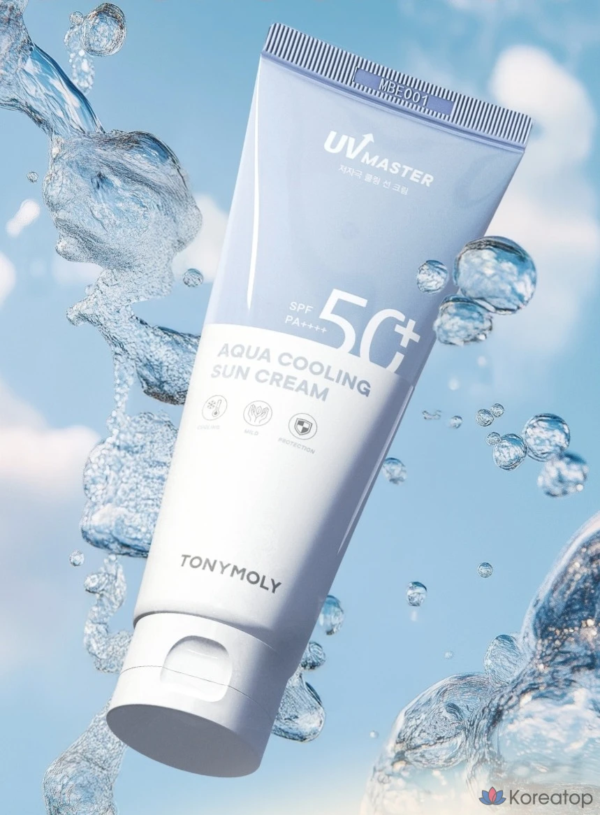 Солнцезащитный крем Tony Moly UV Master Aqua Cooling Sun Cream SPF50+ PA++++, 1 шт., 150 мл, фото 4