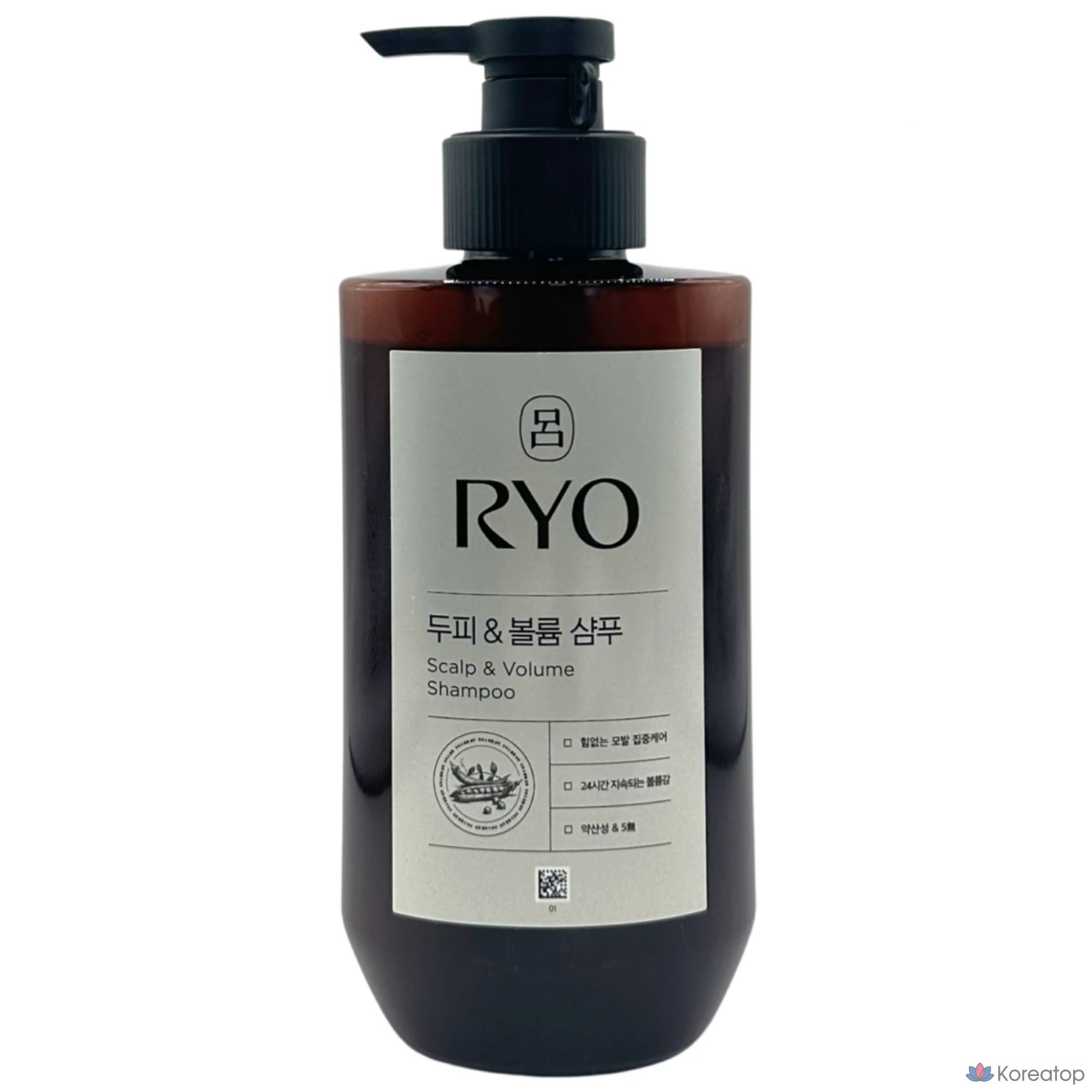 Шампунь Ryo Black Cloud для укрепления корней и придания объема, 400 мл, 1 шт.