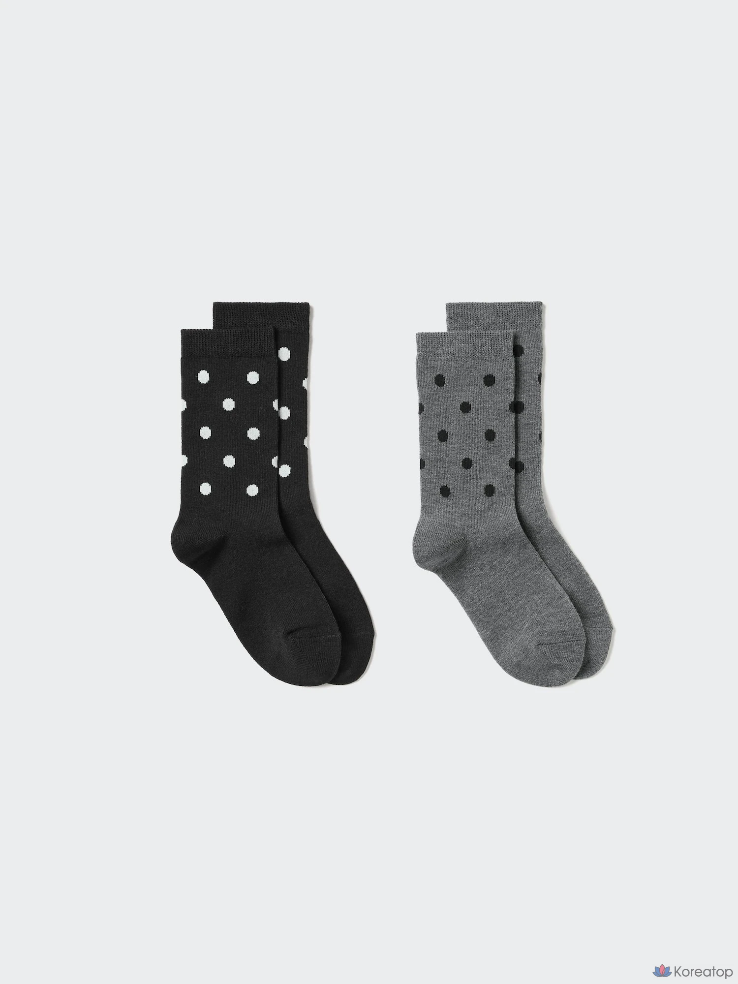 Носки для девочек Uniqlo HEATTECH Socks, в горошек, 2 пары