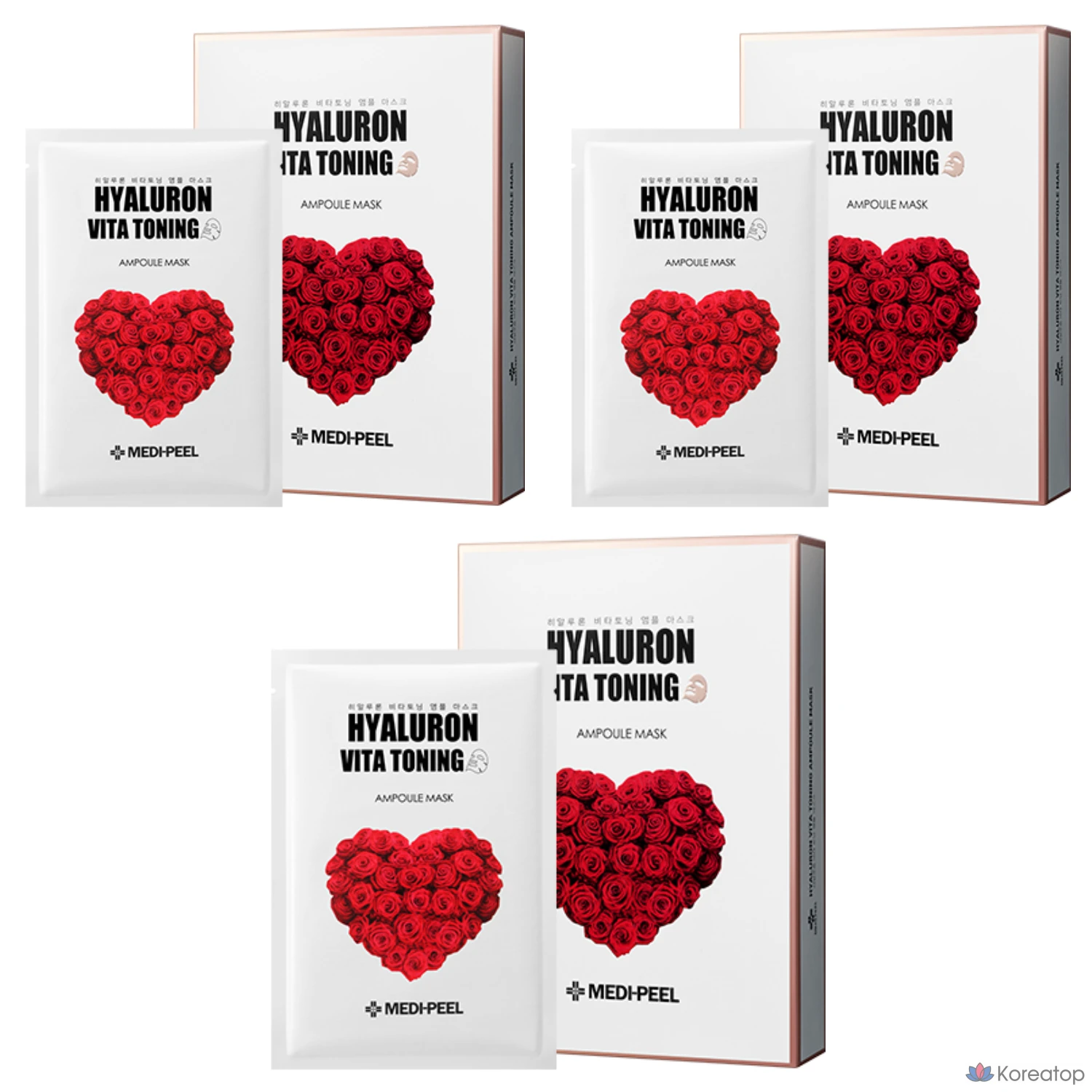 Тонизирующая маска-ампула Medi-Peel Hyaluronic Vita, 3 шт.