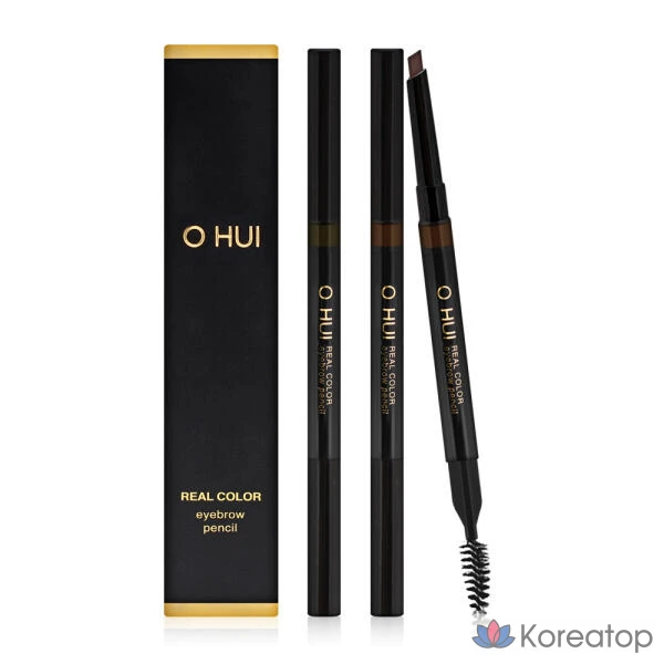Карандаш для бровей Ohui Real Color Eyebrow Pencil (Dual Auto Type), оттенок Walnut Brown, 1 шт., фото 4