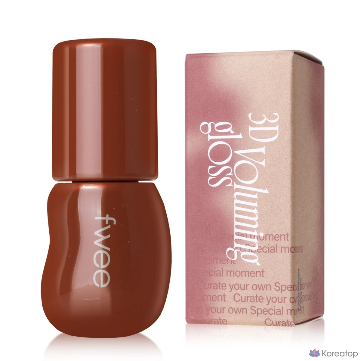 Блеск для губ fwee 3D Voluming Gloss, оттенок Scotch, 5.3 г, 1 шт.