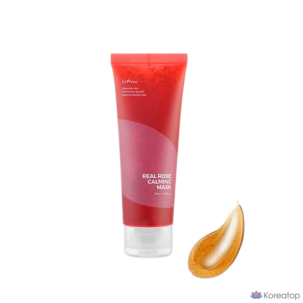 Успокаивающая маска для лица Isntree Real Rose, 100 мл, 1 упаковка, 1 шт.