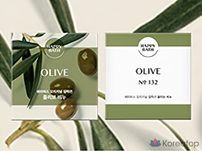 Мыло Happy Bath с оливковой эссенцией, 90 г, 1 упаковка