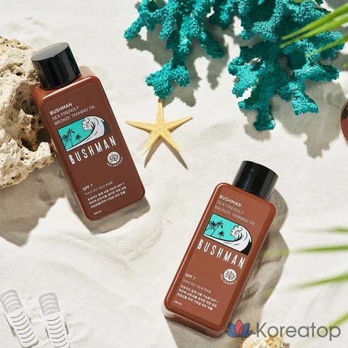 Бронзовое масло для загара Bushman Sea Friendly SPF7, 190 мл