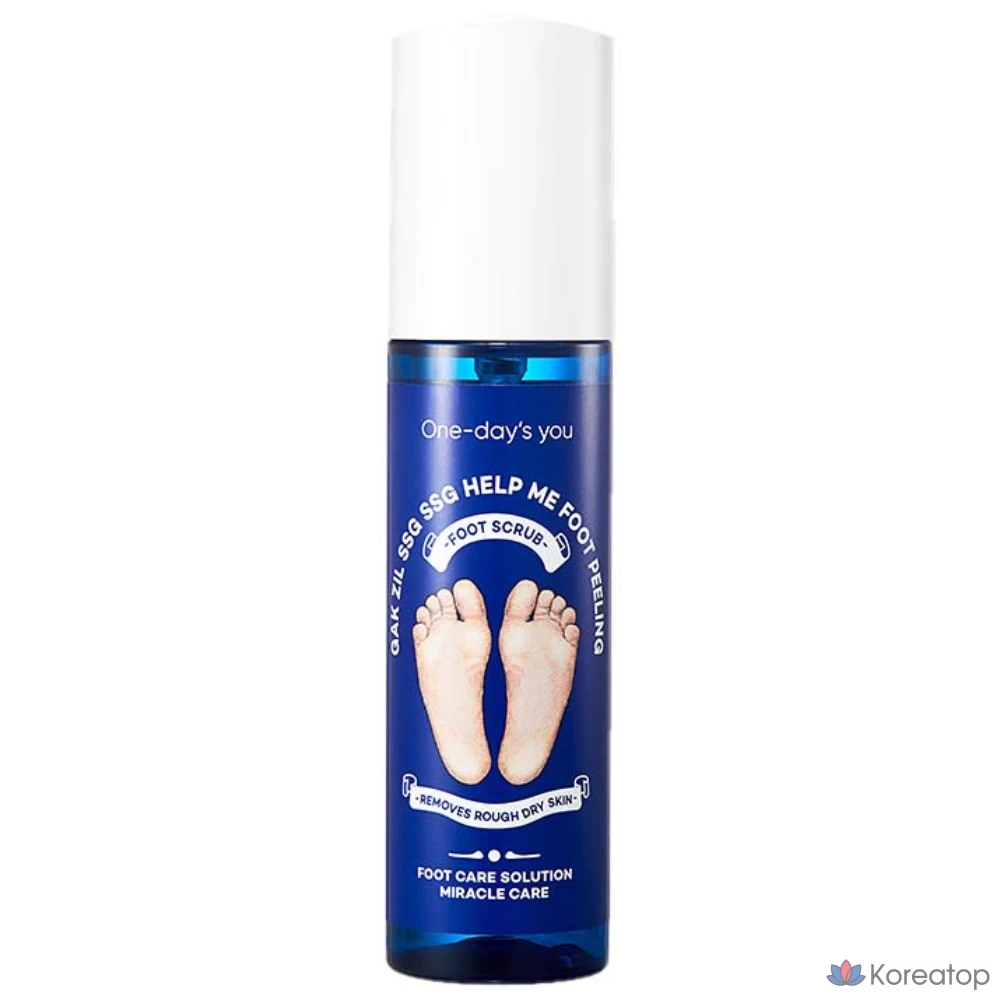 Отшелушивающий пилинг для ног One-Day's You Exfoliating Help Me, 1 упаковка, 1 шт.