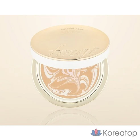 Тональный крем с коллагеном The Face Shop FMGT Gold Collagen Ampoule Glow Foundation, натуральный бежевый