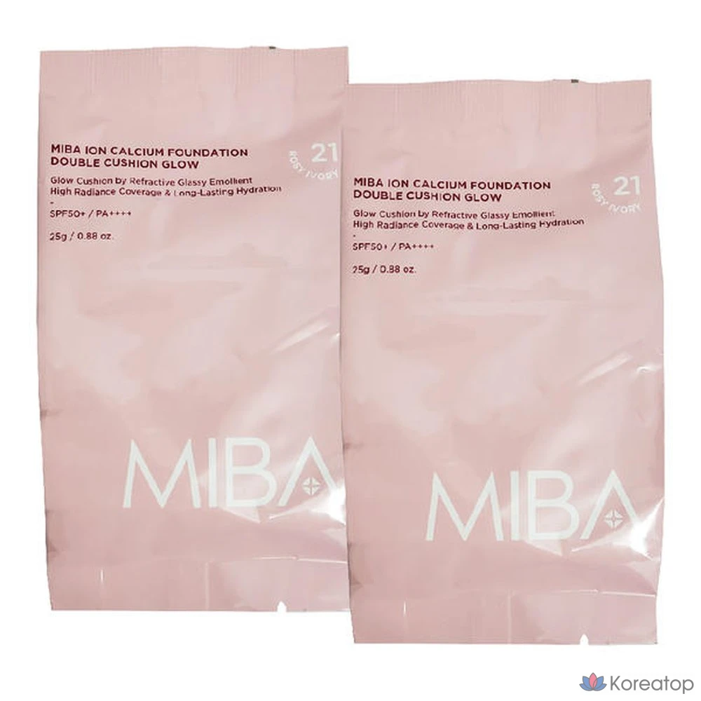 Сменный блок тонального крема MIBA Wang Cushion Season 3 Double Cushion Glow, 25 г, № 23, оттенок Rosy Beige