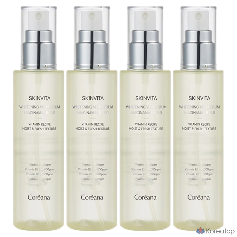 Skincare Coreana Skin Vita Niacinamide 5.0 Whitening Essence Serum, 100ml, 1ea, 4ea
