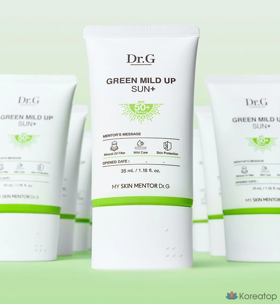 Солнцезащитный крем Dr. G Green Mild Up Plus Sunscreen SPF50+ PA++++, 35 мл, 1 шт., фото 3