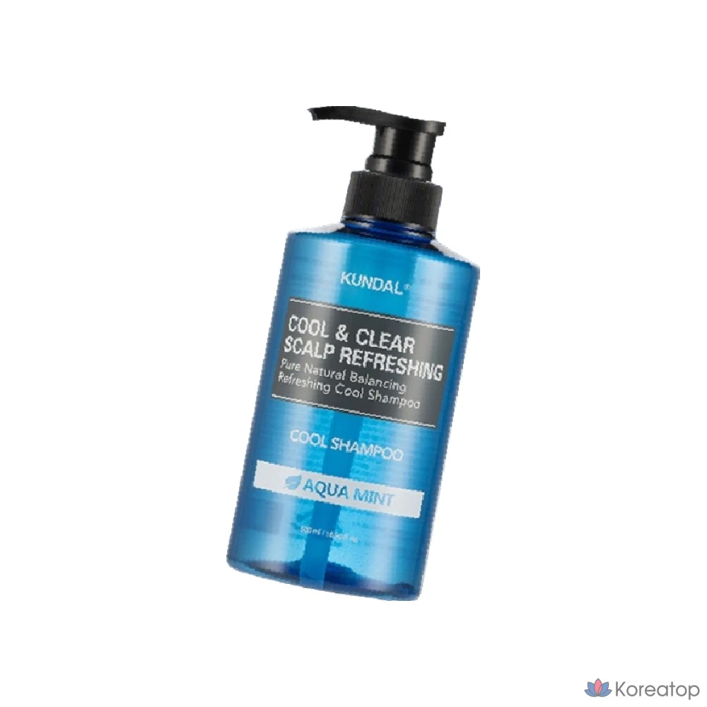 Освежающий шампунь для кожи головы Kundal Cool & Clear с ароматом аквамяты, 1,058 л, 1 шт., фото 2