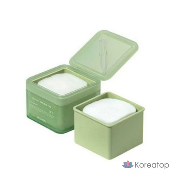 Пеленальный коврик Mediheal Tea Tree Trouble Pad, 100 листов, сменный блок, 200 листов, 1 упаковка.