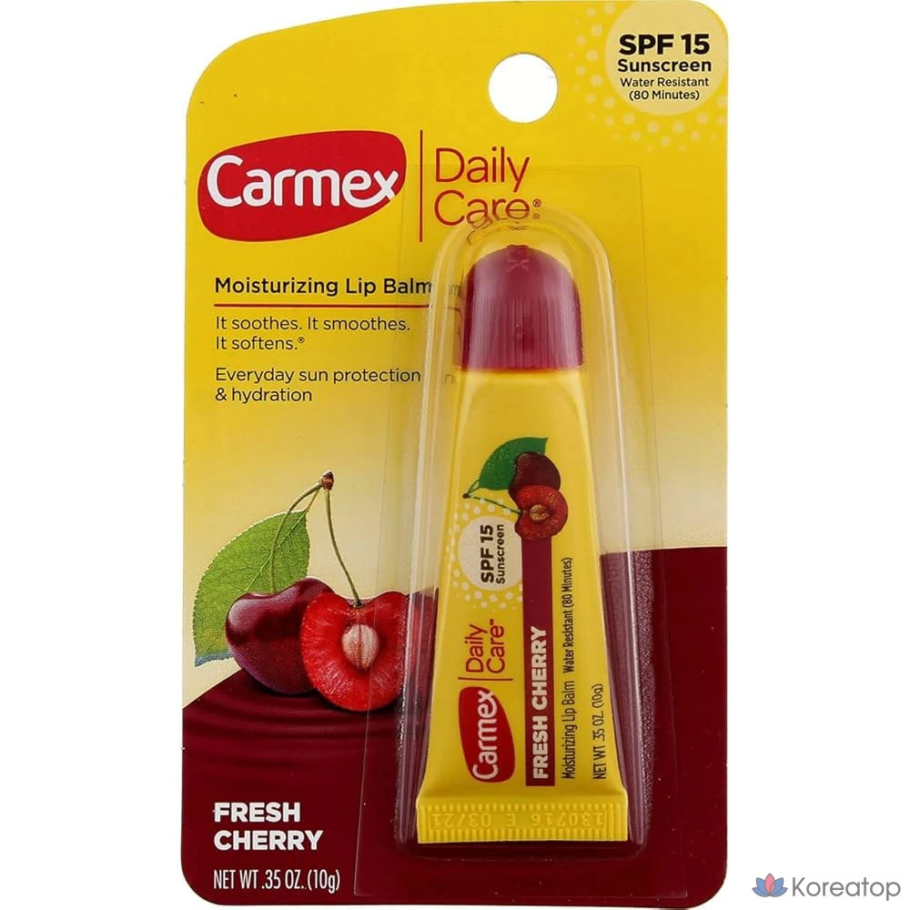 Увлажняющий бальзам для губ Carmex Click Stick SPF 15 со вкусом клубники, 0,15 унции, 3 шт.