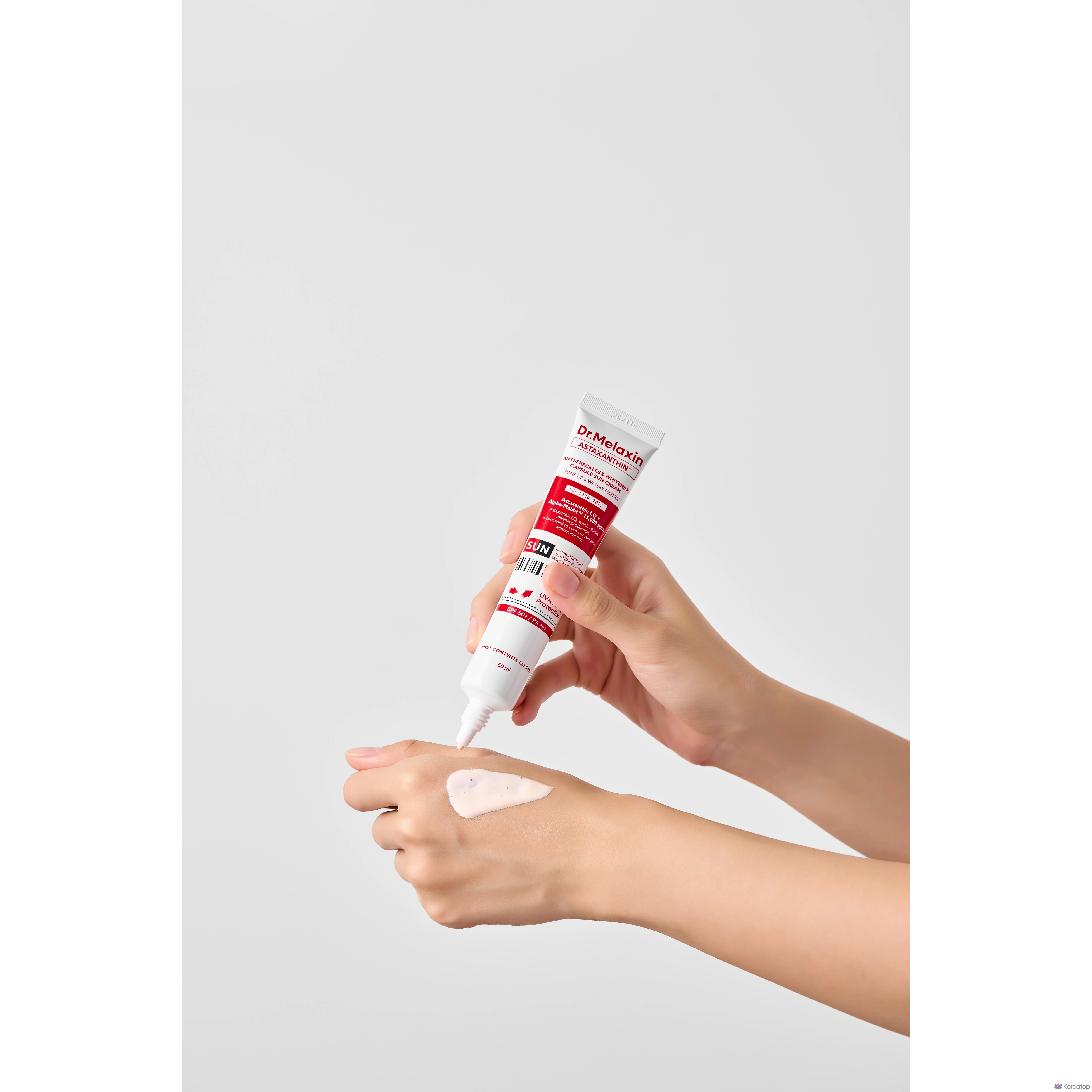 Солнцезащитный крем Dr. Melaxin Astaxanthin Capsule Sun Cream SPF50+ PA+++, 50 мл, 1 шт.