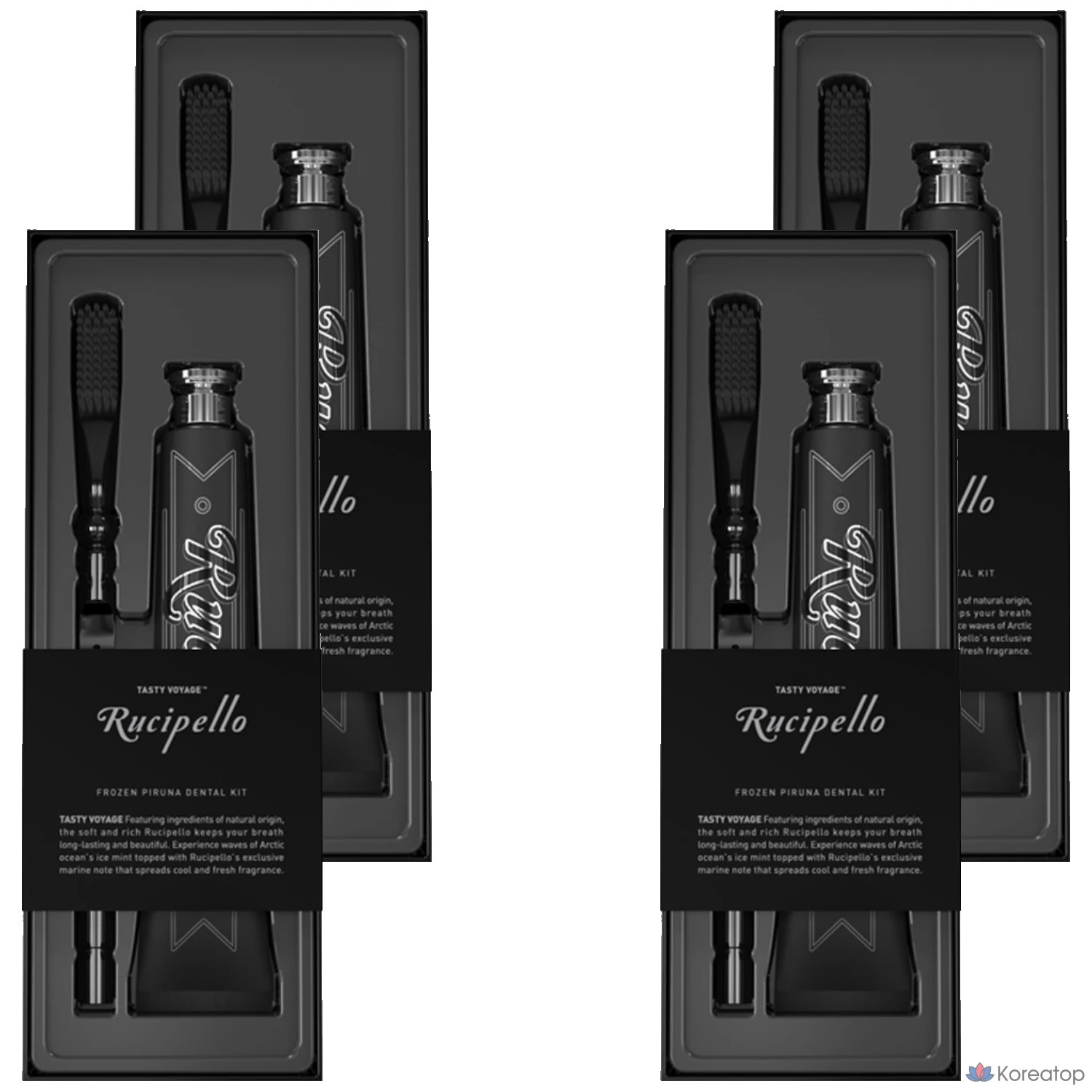 Набор для ухода Rucipello Brightening Care Frozen Piruna Dental Kit, 4 шт.