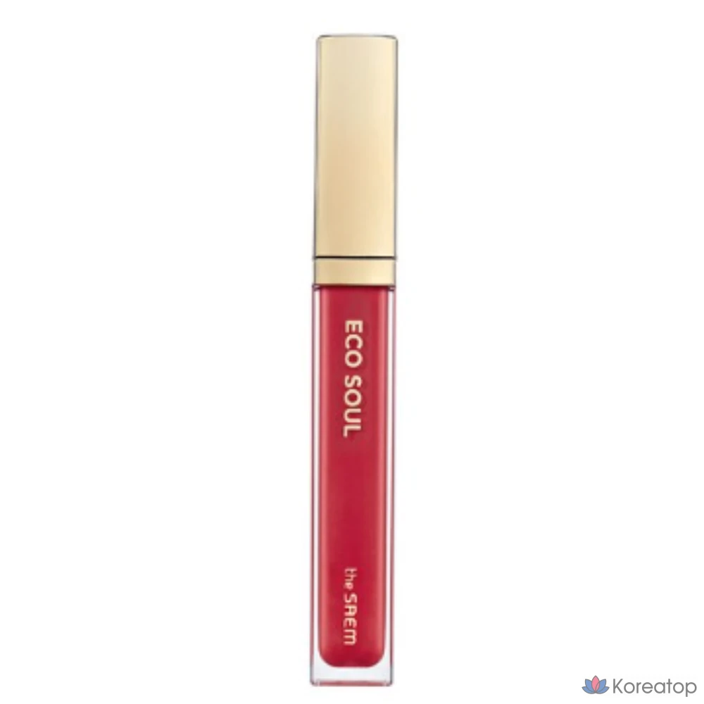 Блеск для губ The Saem Eco Soul Shine 3,4 г, упаковка 03 шт. (Современный розовый), 1 шт.