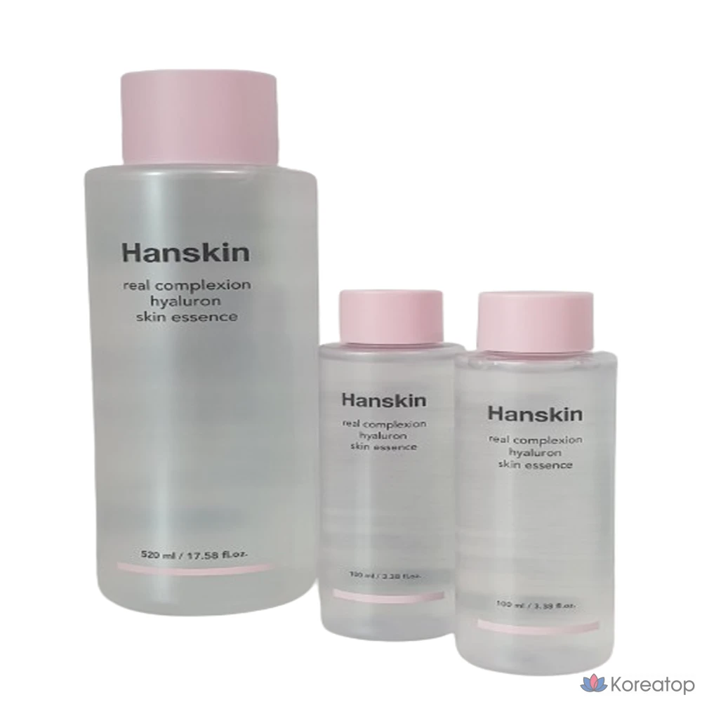 Эссенция для лица HANSKIN с гиалуроновой кислотой, 520 мл + 100 мл (2 шт.), 1 набор, 720 г.