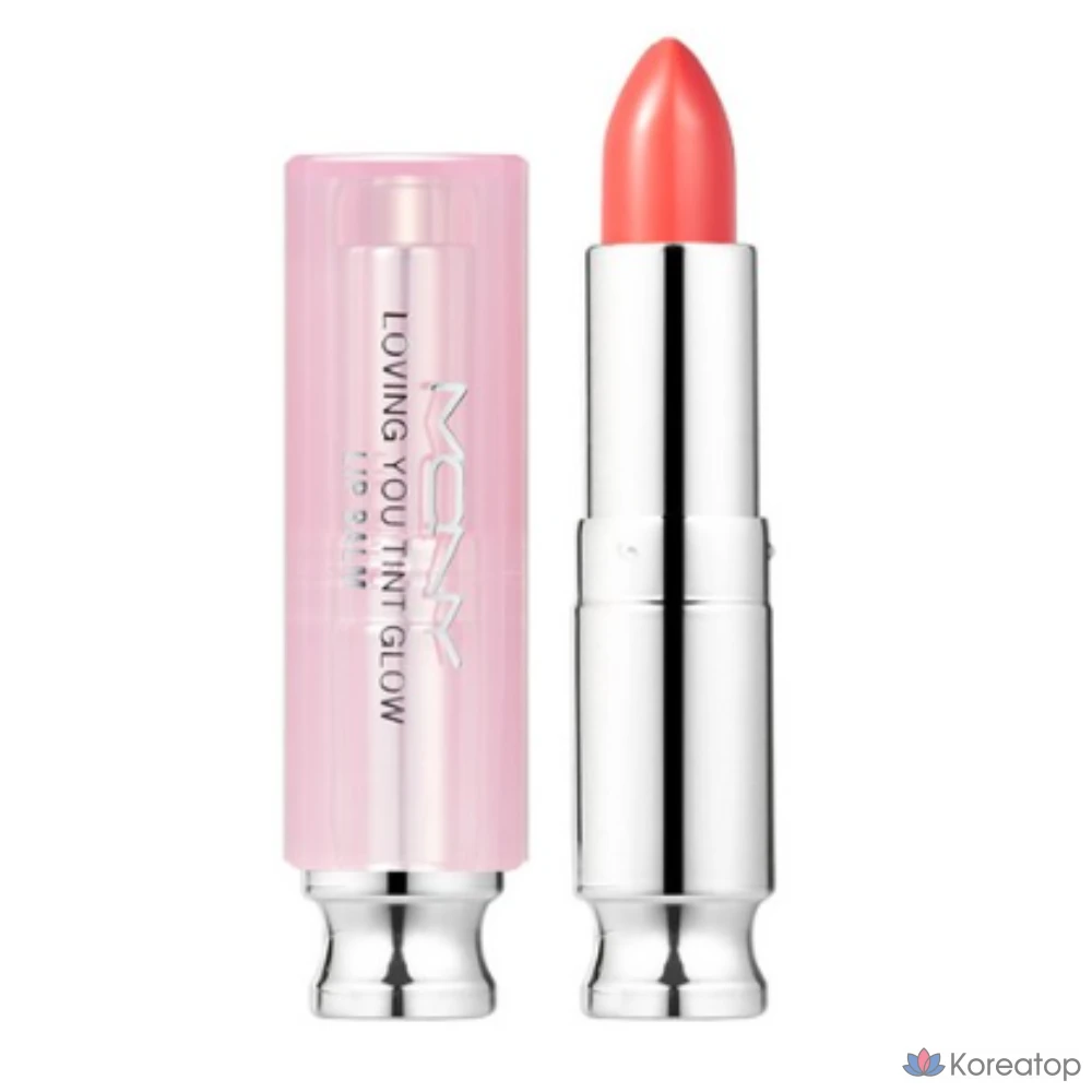 Тинт-бальзам для губ Mqny Loving You Tint Glow Lip Balm, оттенок Soft Peach, 3.5 г, 2 шт.