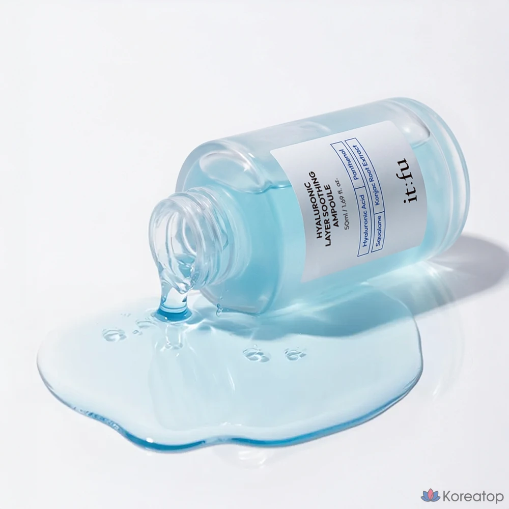 Увлажняющая и успокаивающая ампула REJURAN с гиалуроновой кислотой, пантенолом, скваланом и конжаком, 1 шт., 50 мл.