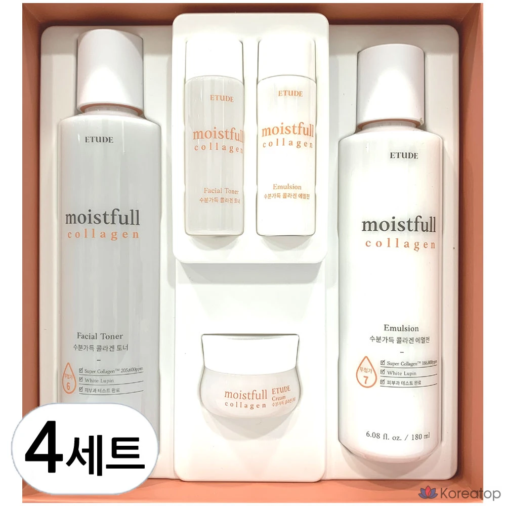 Набор для ухода Etude House Moistfull Collagen 2-piece Set, 4 шт.