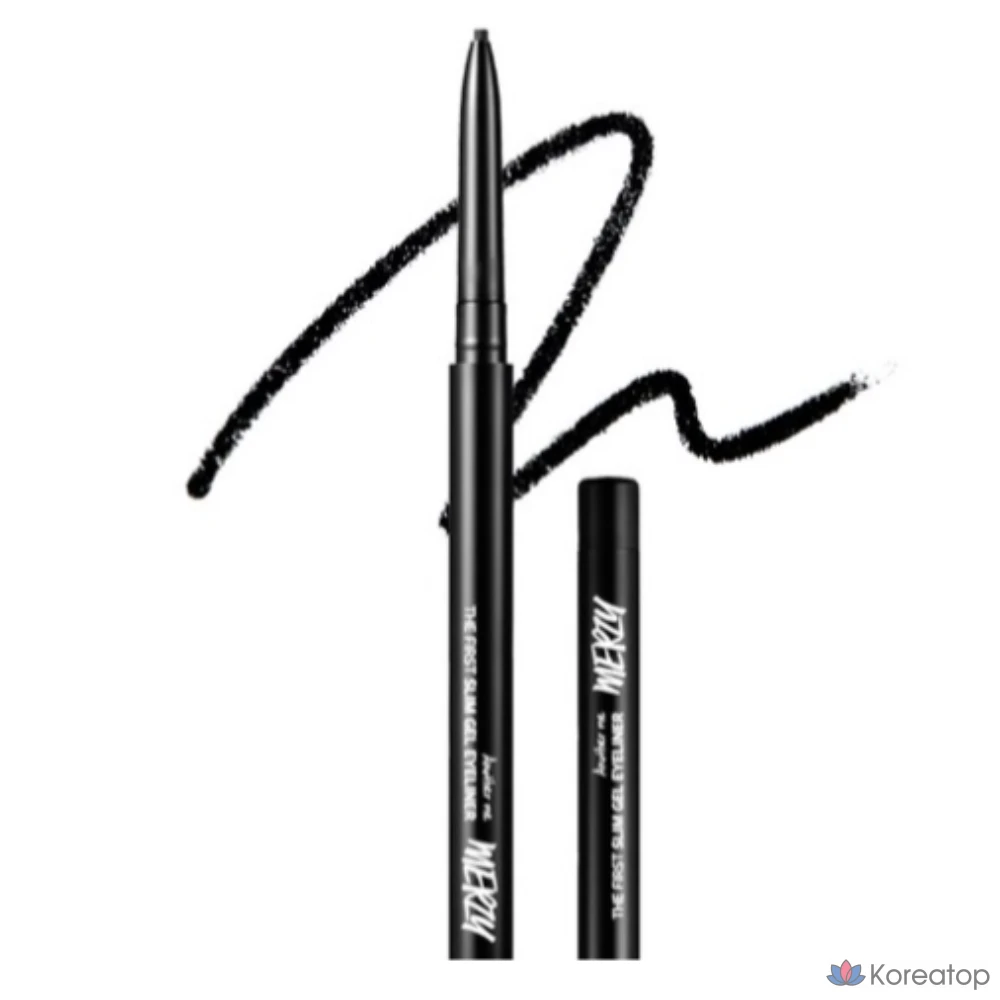 Подводка для глаз MERZY The First Slim Gel Eyeliner, оттенок GS1 Black Onyx, 1 шт.