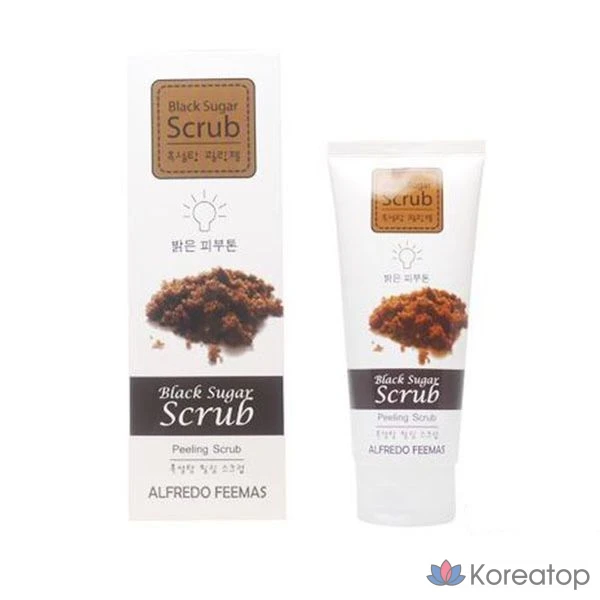 Alfredo Feemas Theoncell Alfredo Peeling Gel Brown Sugar Facial Exfoliator Peeling, 180ml, 1