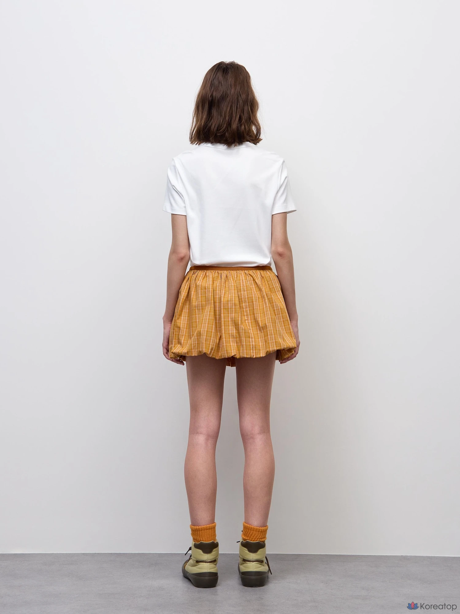 Юбка-шорты Uniqlo Low Waist Balloon Check Mini Skorts, в клетку