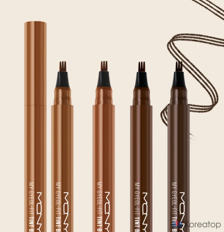 Тинт для бровей Mqny New York My Fit, 0,8 г, темно-коричневый, 1 шт.