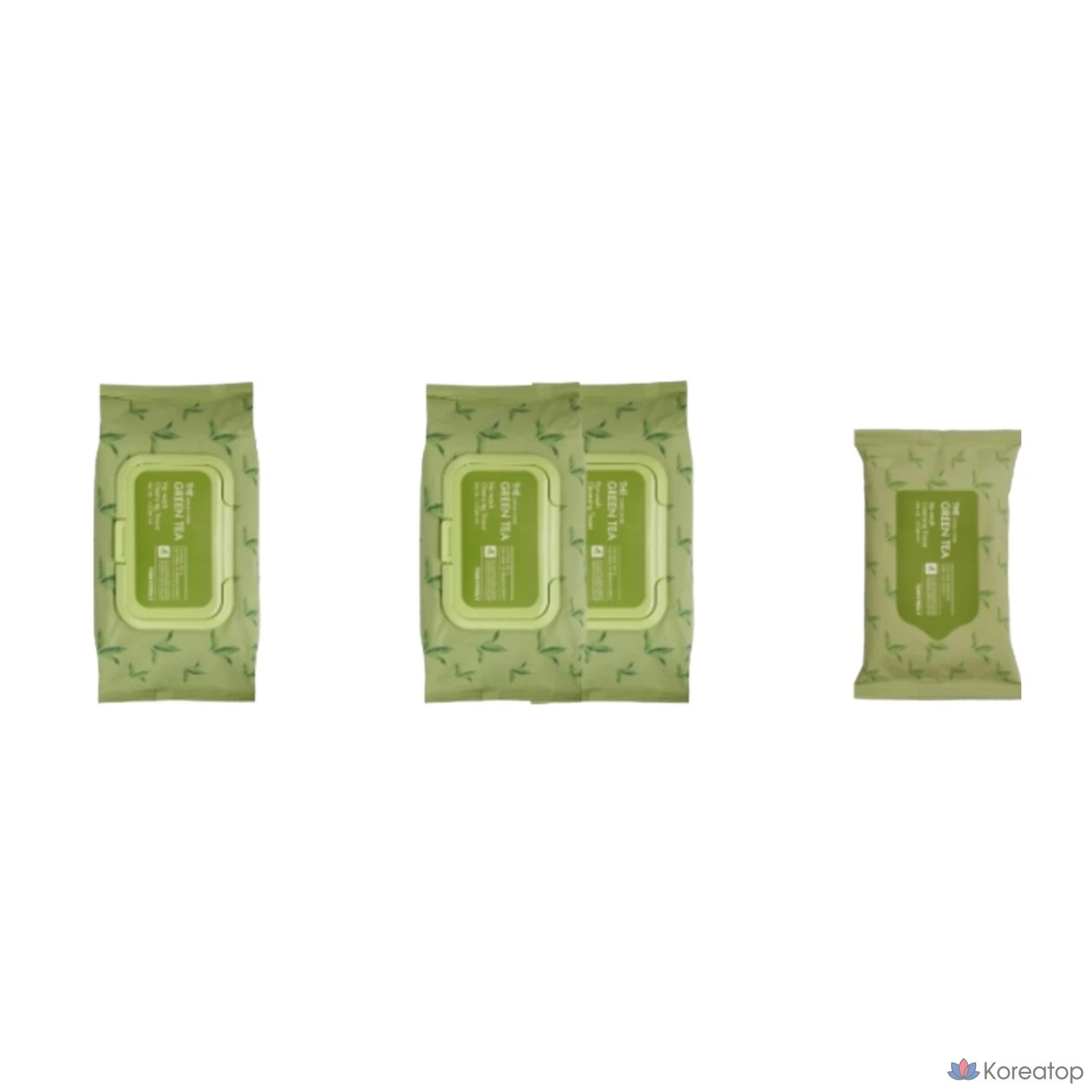 Очищающие салфетки Tony Moly The Chok Chok Green Tea No Wash Cleansing Tissue, 20 шт.