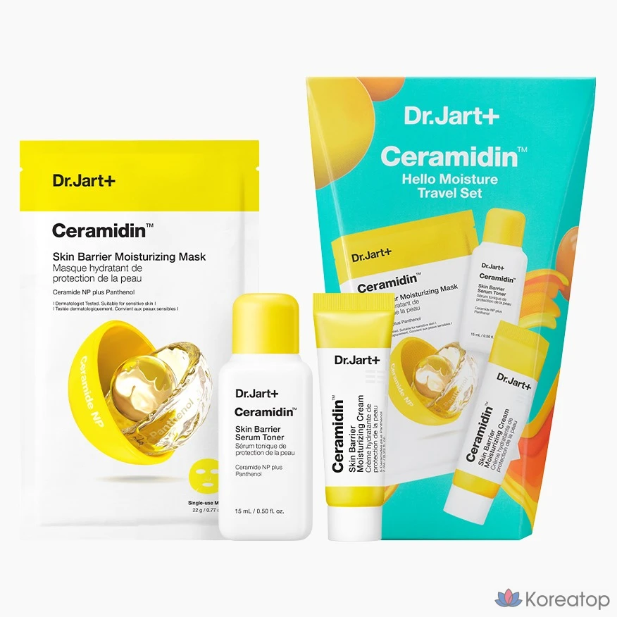 Дорожный набор Dr. Jart+ Ceramidin Hello Moisture из 3 предметов, 1 комплект