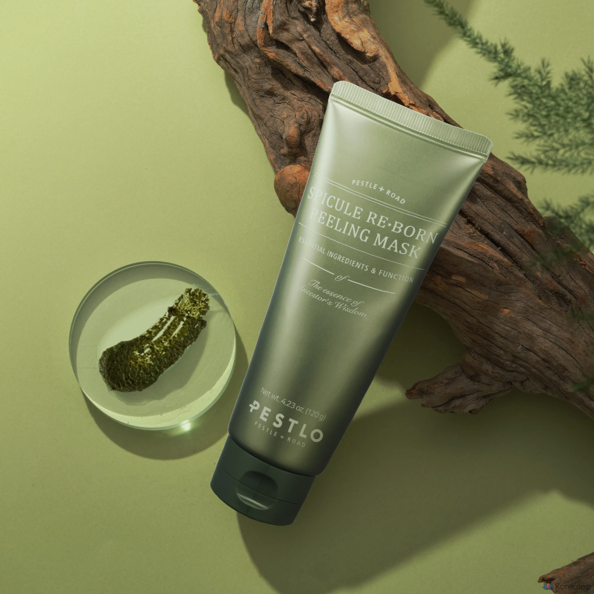 Отшелушивающая маска PESTLO Spicule Ribbon Peeling Mask с зеленым чаем, 120 г, 2 шт., фото 4