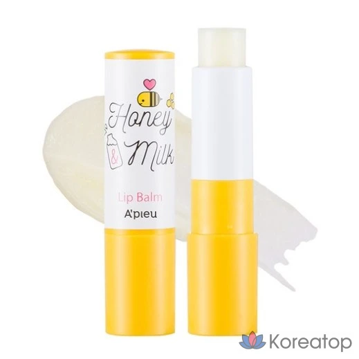 Питательный бальзам для губ Missha с медом и молоком, 3,3 г, 1 шт.