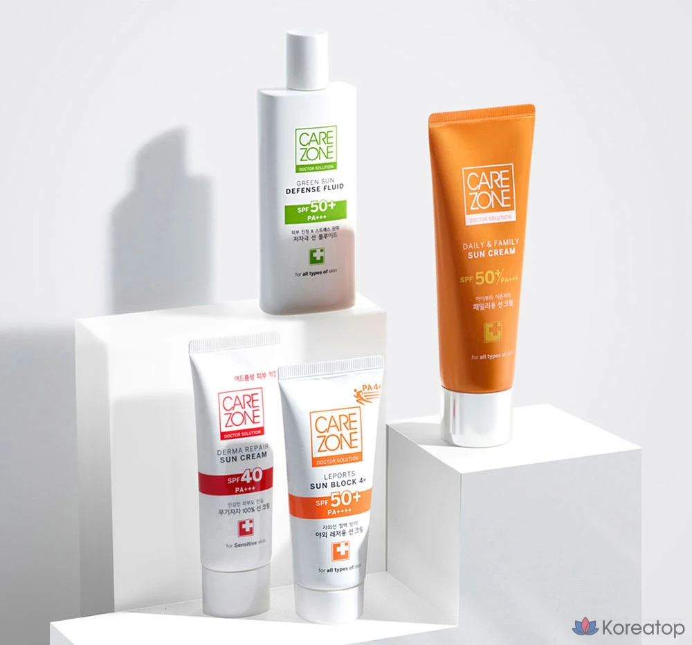 Солнцезащитный крем Carezone Daily &amp; Family Sun Care Cream SPF50+ PA+++, 80 мл, 1 шт.