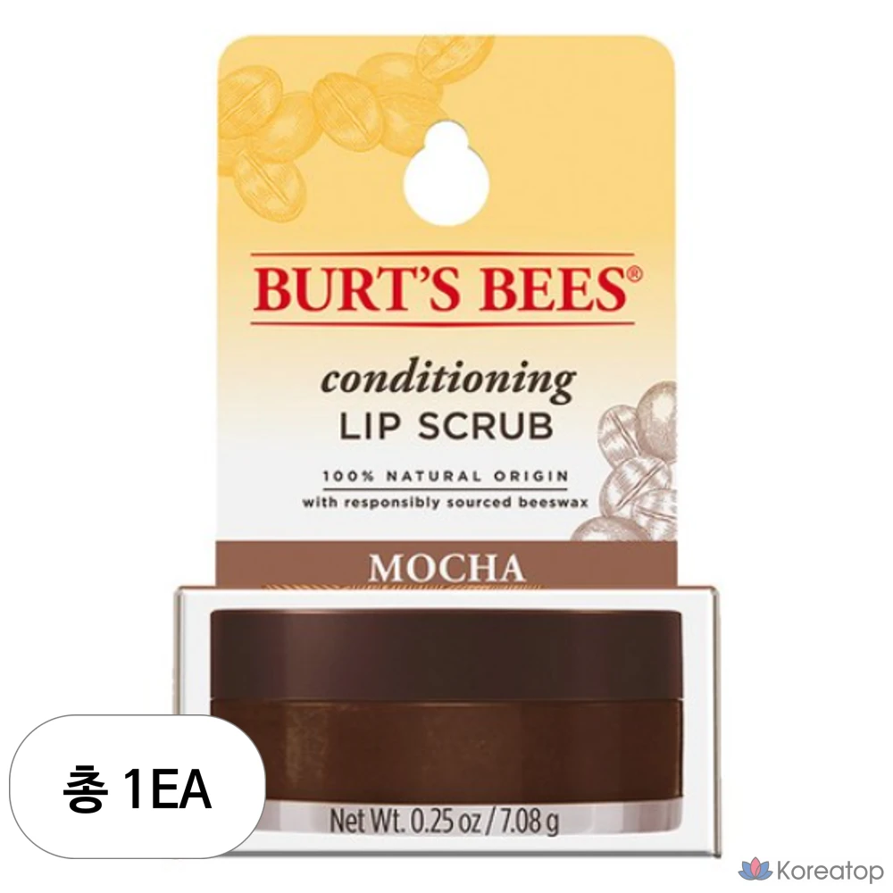Скраб для губ Burt's Bees Conditioning Lip Scrub, цвет мокко, 7,08 г, 1 шт.