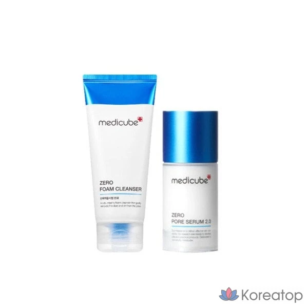 Набор для ухода за кожей Medicube Zero Pore 2.0 (2 предмета) / Сыворотка для пор