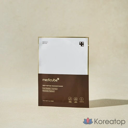 Маска для сияния кожи Medicube Deep Peptide Radiance Mask, 1 упаковка, 1 шт.
