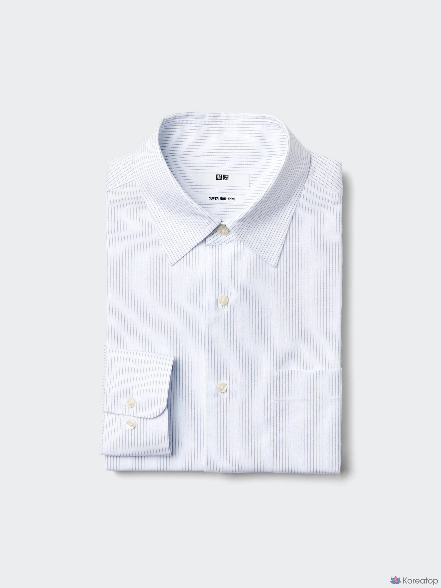 Рубашка Uniqlo Super Non-Iron Shirt (Regular Collar), в полоску