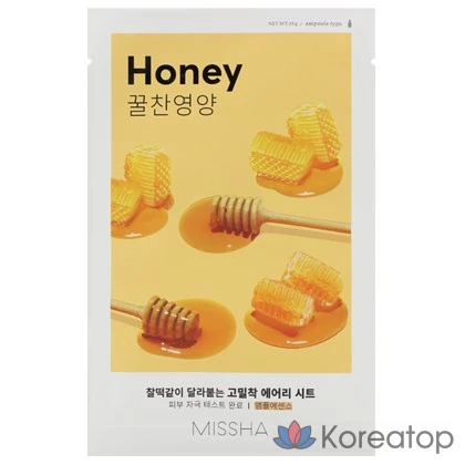 Маска-салфетка Missha Airy Adhesive Sheet Mask Honey, 1 упаковка, 1 шт.